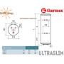 Электрический бойлер Термекс ☼ UltraSlim IU 30 ☼ Узкий ☼ Двойной мокрый ТЭН ☼ 30 литров ☼ Вертикальный монтаж ☼ Россия