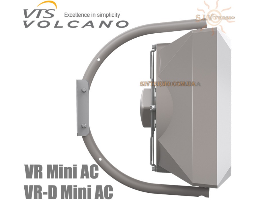 Воздушно-отопительный агрегат VOLCANO VR Mini AC ✓ Диапазон мощности нагрева 3-20 kW ✓ Максимальный расход воздуха 2100 m3/h ✓ Теплообменник - 2 ряда ✓ Польша