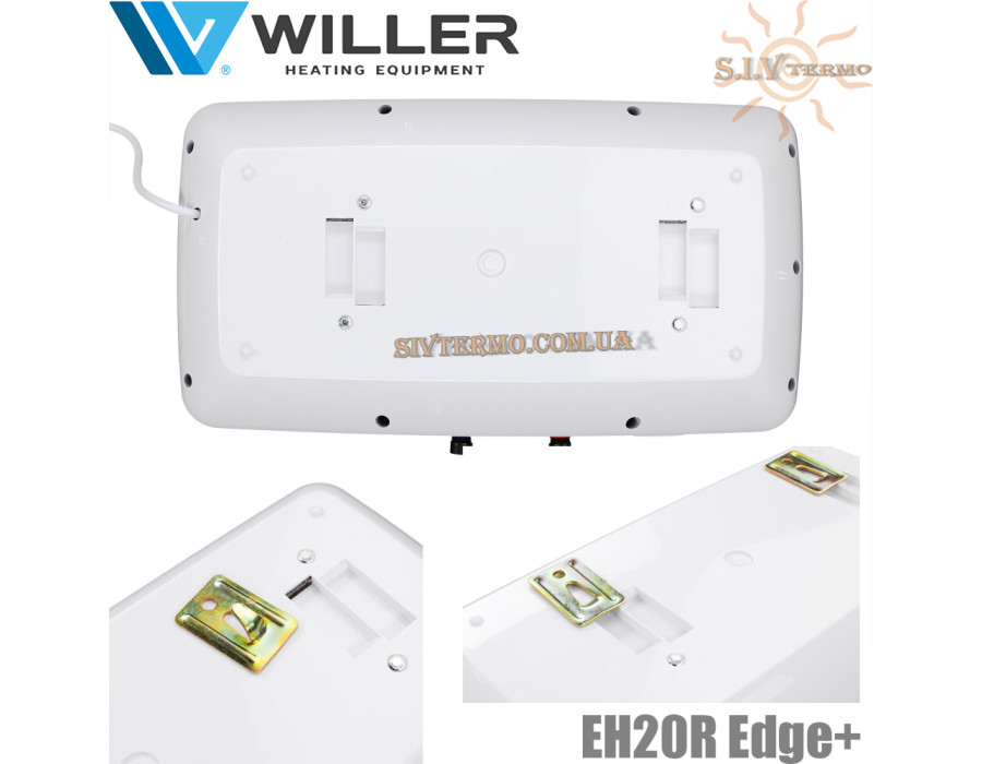 Накопительный бойлер Виллер ☼ EH20R Edge+ ☼ Современный дизайн ☼ Подключение снизу ☼ 20 литров ☼ Китай
