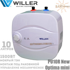 Водонагрівач Willer PU10R New optima mini під мийкою 10 літрів