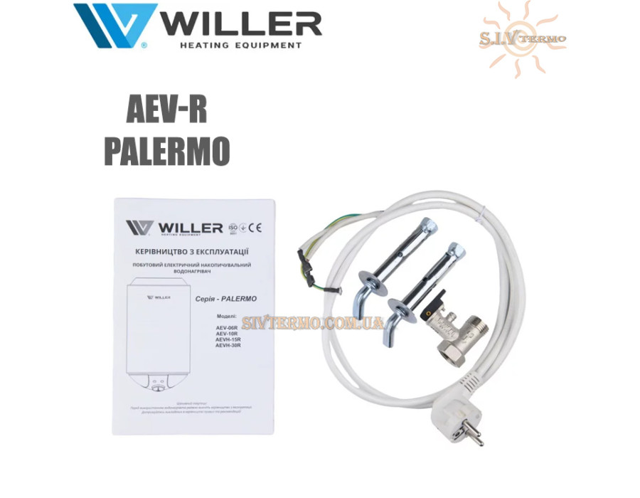 Бойлер Виллер ☼ AEV-06R Palermo ☼ Объем 6 литров ☼ Накопительный ☼ Навесной ☼ Круглый ☼ 1500 Вт ☼ Сербия - Китай Gemake