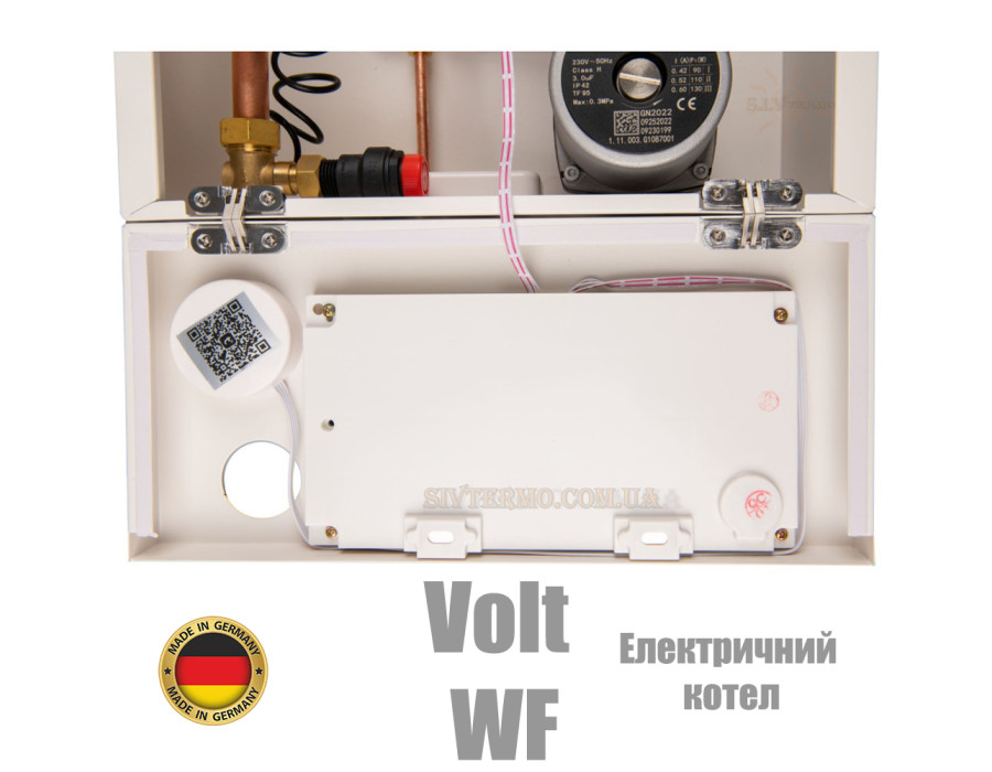 Котел електричний опалювальний WILLER Volt WF ✓ PT213 ✓ 13 кВт (220В 1Ф, 380В 3Ф) ✓ Вбудований бак ✓ Вбудований насос ✓ Німеччина – Китай