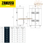 Бойлер Zanussi ZWH/S 100 Azurro ☼ Горизонтальний монтаж справа боку ☼ Механічна регулювання ☼ Плоский ☼ Мокрий ТЕН ☼ 2000 Вт ☼ Китай