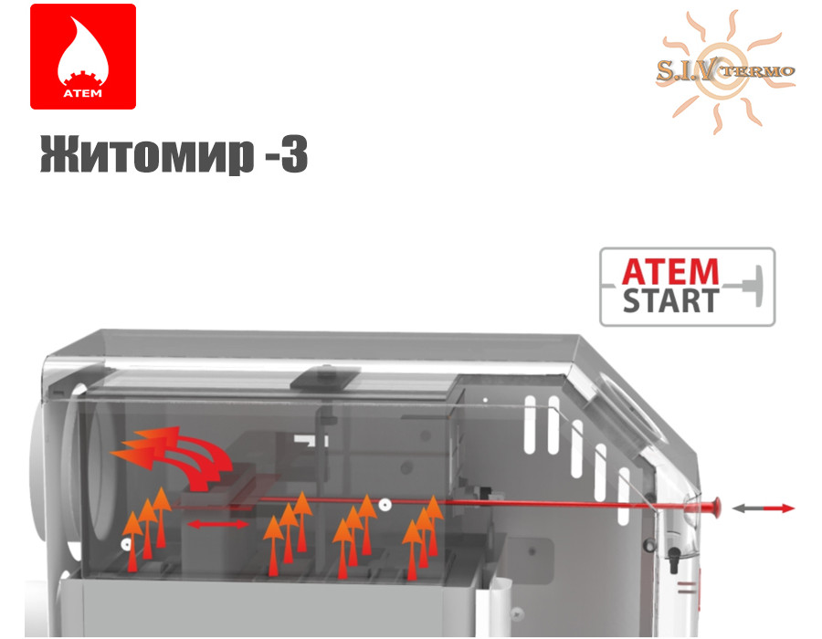 Котел газовый Атем Житомир-3 ☼ Дымоходный ☼ Атем Электрорезерв ☼ КС-ГВ-010 СН ☼ Горелка Polidoro ☼ Автоматика EuroSit ☼ Житомир -Украина