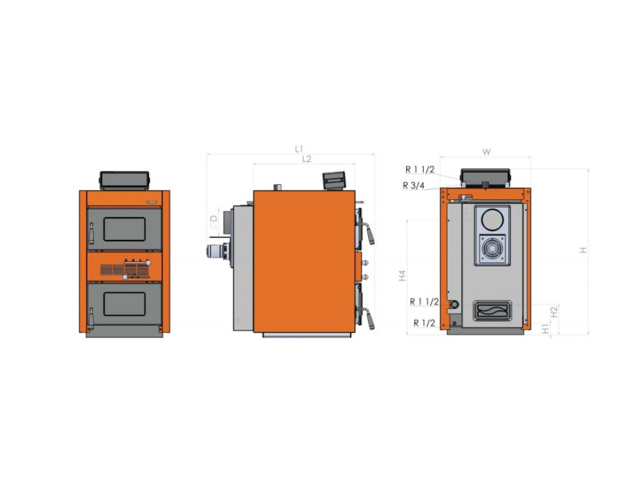 Caldera Megatherm MT 50 кВт (Сталь)