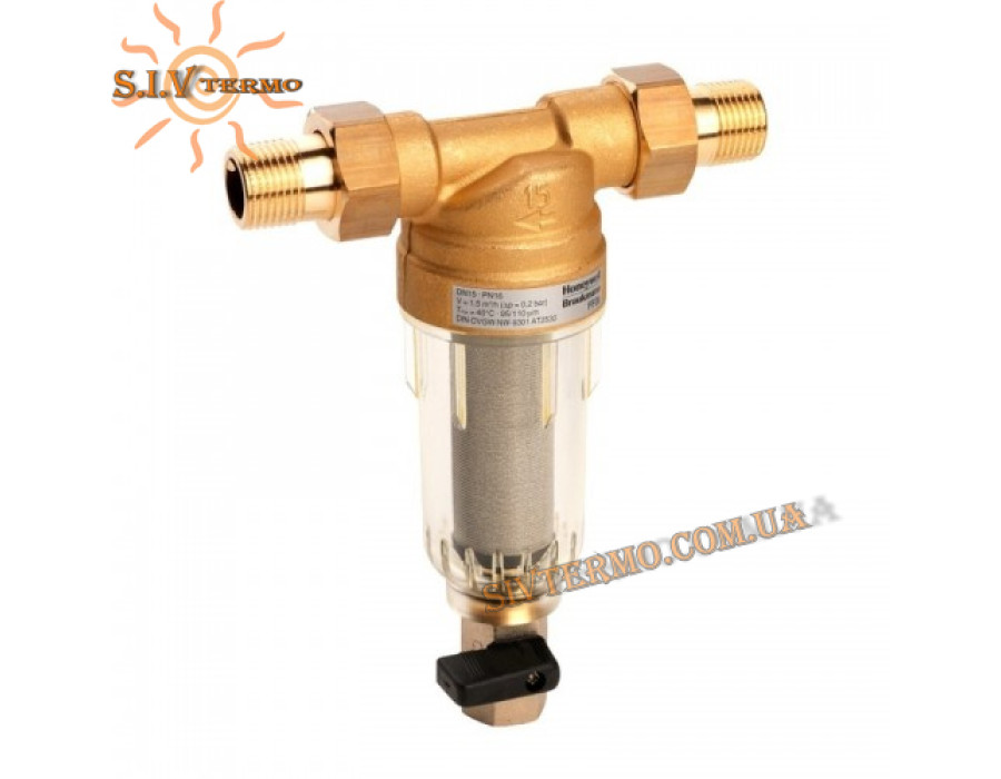 Промывной фильтр механической очистки воды ✓ Honeywell Resideo Braukmann ✓ MiniPlus FF06-3/4AA ✓ Холодная вода ✓ США-Германия