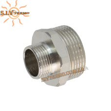 Ниппель переходной 1"-1/2" (никель) Kalde 