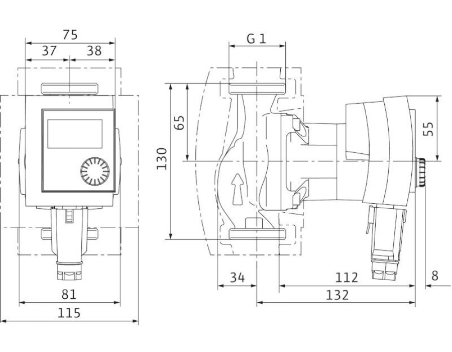 Wilo Stratos PICO 15/1-6-130
